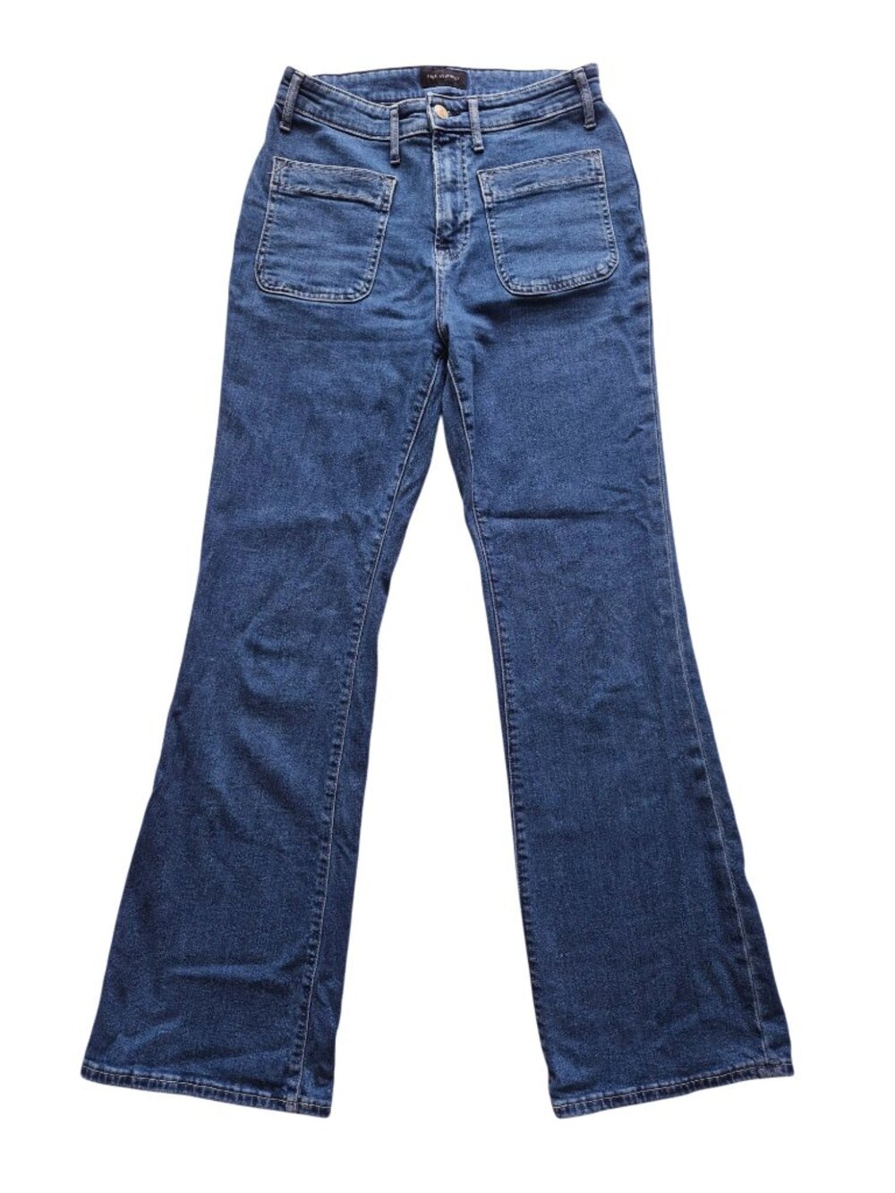 Free Assembly Slim Flare Blue Jeans High Rise 31" Inseam Size 6